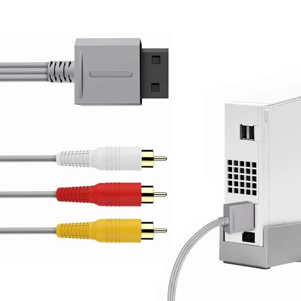 Audio Video AV Composite 3 RCA Cable for Nintendo Wii NEW US SELLER - Image 3 of 4