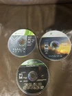 Halo 3 Halo Reach Dead Space Platinum  Xbox 360 Disc Only Lot Of 3 Games Tested