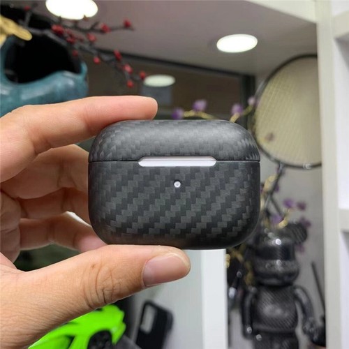 Genuine Real Carbon Fiber Aramid Slim Case for Apple AirPods Pro 2 Hard Cover - Photo 22 sur 26