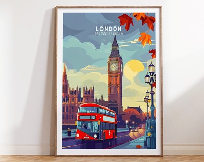 London Uk Travel Print United Kingdom Travel Wall Art London Big Ben Gifts