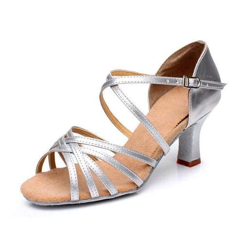 Neu Damen 5 cm Absatz Lateintanschuhe, Salsa, Latein Tanzschuhe, Ballroom DE* - Bild 18 von 28