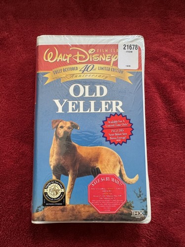 Walt Disney Old Yeller 40th Anniversary Limited Edition Clamshell VHS 1997 - Bild 1 von 6