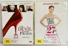 2x DVDs, The Devil Wears Prada (Meryl Streep) & 27 Dresses, Reg 4 Like New