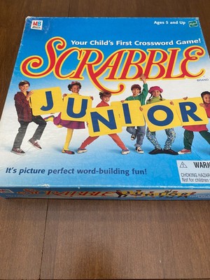 Scrabble Junior Board Game Hasbro Milton Bradley Game 1999 Used