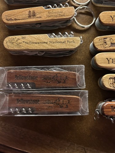 Yellowstone Pocket Knives, New Multi-functional -Yellowstone Engraved wood - Picture 8 of 15