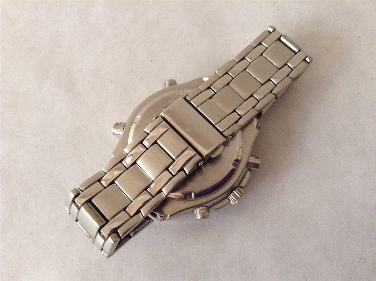 Pre-owned: Geneva Design Gents Dual Time Chronograph Watch