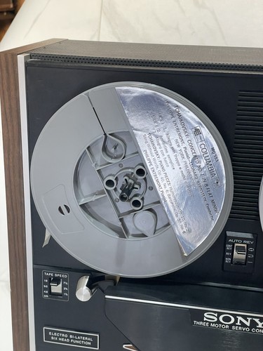 Sony TC580 Reel To Reel Tapecorder Deck Boxed Papers W/ Cover For Parts Repair - Picture 4 of 24