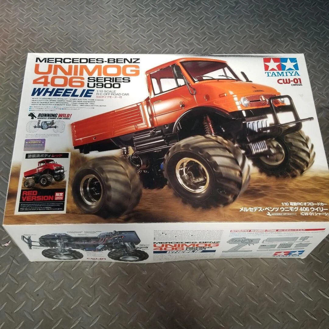 Tamiya Mercedes-Benz Unimog 406 painted red 1:10 RC | eBay