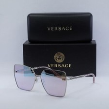 New VERSACE VE2270D 10007V Silver/Pink Mirror White 63-15-145 Sunglasses