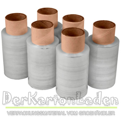 20 Rollen Mini Stretchfolie Stretch 20 my 100mm x 150m transparent