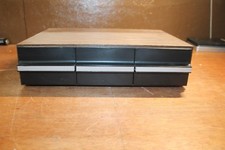 Vintage 3 Drawer 36 Cassette Tape Faux Wooden Wood Storage Box Holder Organizer