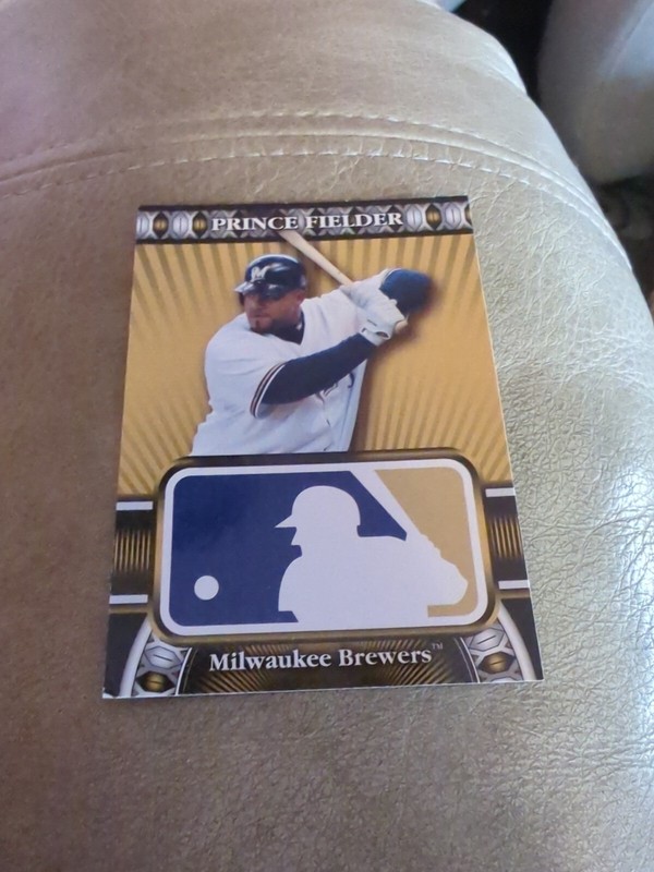 2010 Topps Logoman Insert #HTA-40 Brewers Prince Fielder Baseball Card
