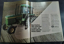 Original 1977 John Deere Tractor Perma-Clutch 2-Page Magazine Ad