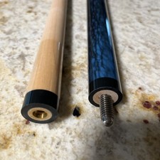 Billiard Cue 20 Oz New Blue Marble Style 2pc 2pc B5209