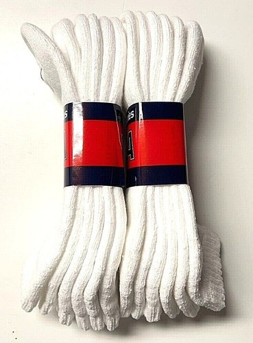 3/6 Stück HYTEST weiß gepolsterte Unterseite Arbeit/Sport tief geschnittene Herrensocken Größe 10-13 USA. - Bild 4 von 6
