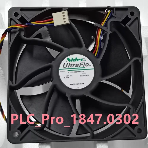 1PCS NEW Nidec Ultraflo W12E12BS11B5-07 120 × 120 × 38 mm Antminer Cooling Fan