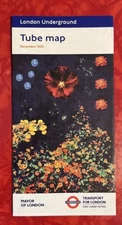 LONDON UNDERGROUND TUBE MAP DECEMBER 2023
