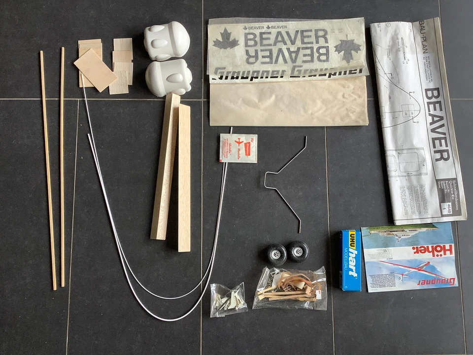 Vintage Graupner 4640 Propeller Flugzeug Beaver "Top Rarität" (CO22-195K)-1 - Bild 3 von 4