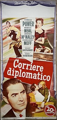Courier Diplomatico-Locandina Original Playbill-Tyrone Power, Lee Marvin-1952-