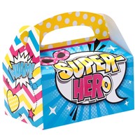 Superhero Girl Party Supplies - Empty Favor Boxes (4) on sale Superhero Girl Party Supplies - Empty Favor Boxes (4) on sale