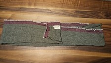 Rosso Forte Scarf 55" Scarf Green  Red Wool Blend NWOT