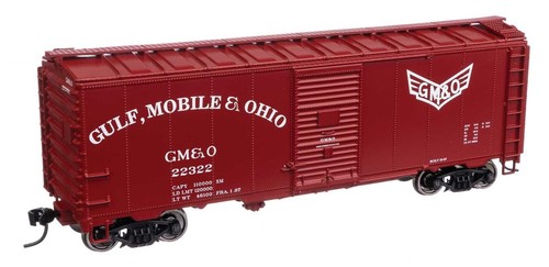 VAGÓN DE CARGA ESCALA HO - WALTHERS MAINLINE 910-1359 GULF MOBILE & OHIO 40' AAR 1944 | Zustand: New