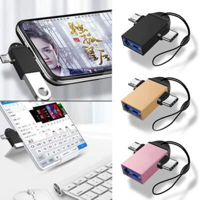 2Pack Usb-C 3.0 Typ C Stecker Auf Usb 3.0 Typ A Buchse Otg Adapter Konverter`  