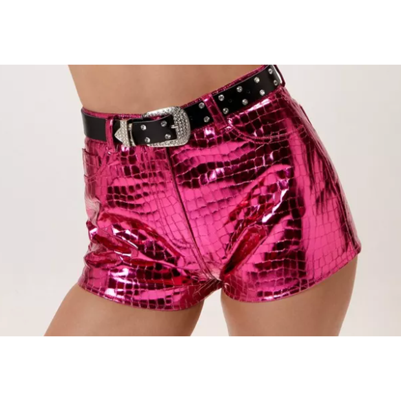 ◆NASTY FANCY CLUB◆ NF FEARLESS SHORTS BLK F21QC144 NWT NASTY GAL Faux Leather Metallic Croc Shorts Pink 10 | eBay