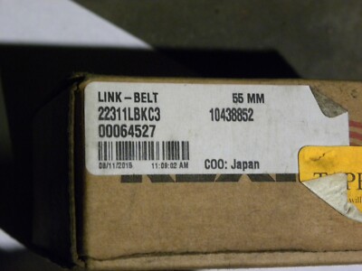 NEW Rexnard Link-Belt 22311 LBKC3 W33C3 Tapered Bore 22311LB 22311LBKC3