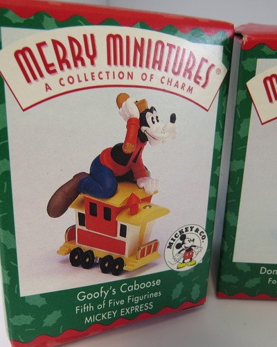Hallmark Merry Miniatures Disney MICKEY S EXPRESS 5 Piece Set 1998 in Boxes - Picture 7 of 16