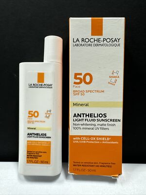 La Roche-Posay Anthelios Mineral SPF50 Light Fluid Face Sunscreen 1.7oz BBD12/24