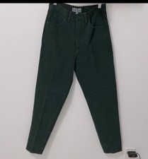 Vintage Guess by Georges Marciano Green Twill High Rise Mom Jeans size 29