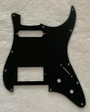 For Strat Floyd Rose Tremolo HS Humbucker Guitar Pickguard, 3 Ply Black