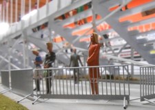 1/32 Slot Car Scenery Set of 4 Crowd Control Barriers Scalextric Ninco Rally