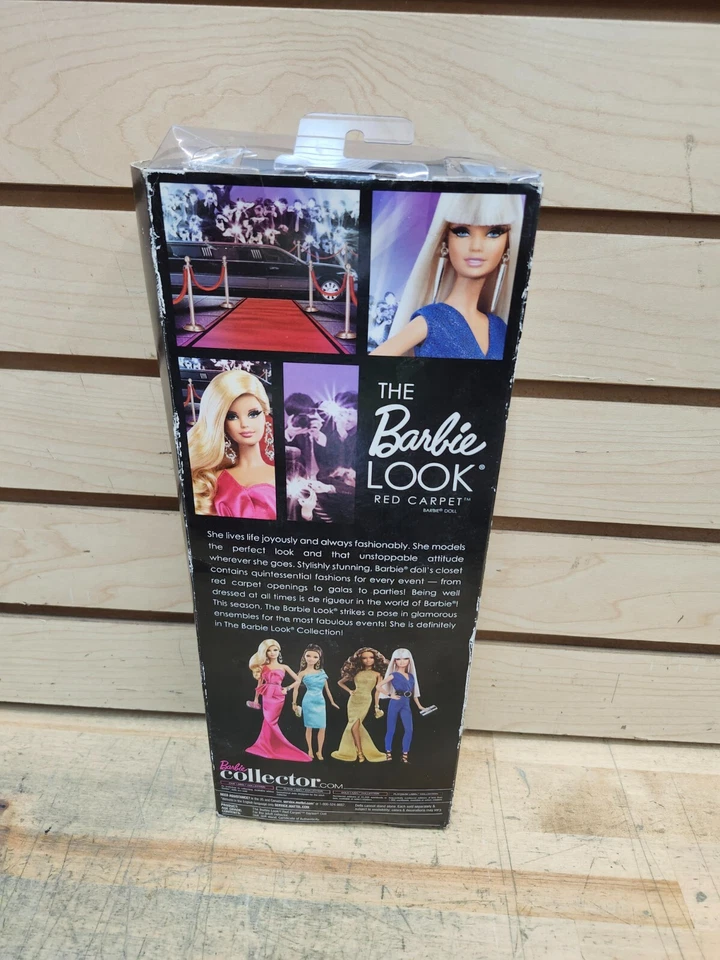 Barbie The Look Alfombra Roja Vestido Dorado Pestañas Enraizadas AA Diosa BCP87 Foto 3 de 4