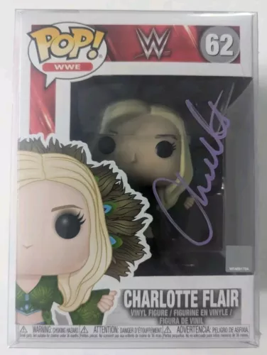 Funko POP! WWE #62 Charlotte Flair Autographed COA Signed, Dark Parlor Originals
