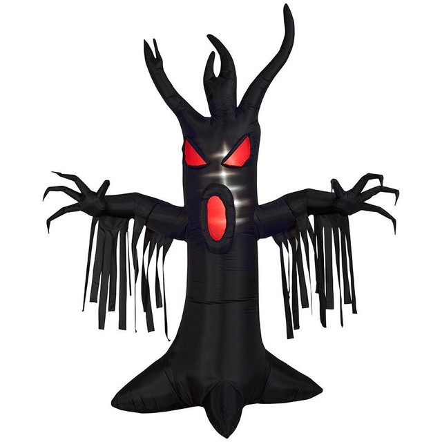 Gemmy Airblown Inflatable Spooky Black Tree With Micro Lights, Ft Tall
