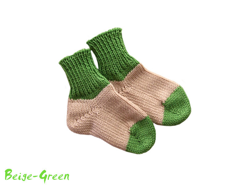 100% Merino Wool Baby Socks & Leg Warmers - Hand Knitted, For Newborns & Toddlers