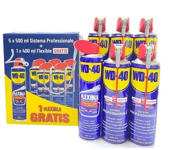 WD-40 WD40 Paket Promo 6 Stücke - 5 Stücke 500ml + 1 Stück Flexible 400ml