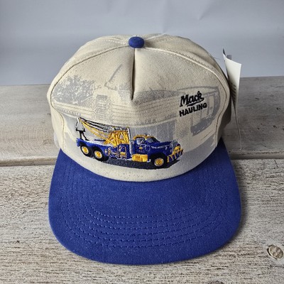 Mack Transport Trucker Hat w/ Embroidered Truck. Adjustable. Made in USA! NEW!