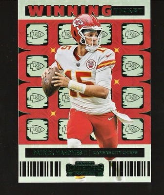 Patrick Mahomes II - 2022 Panini Contenders - Winning Ticket#WT - PMA Emerald