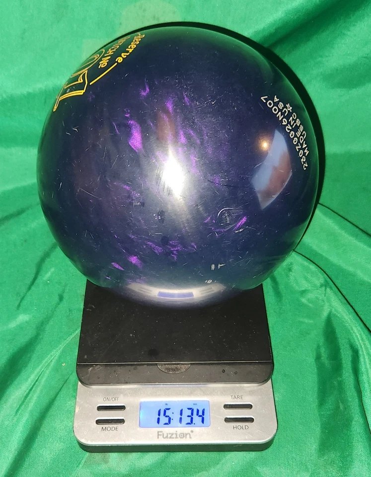 Bolas de boliche 900 Global Zen Gold Label 16 libras usadas envergadura 4 1/16 pulgadas Foto 2 de 4