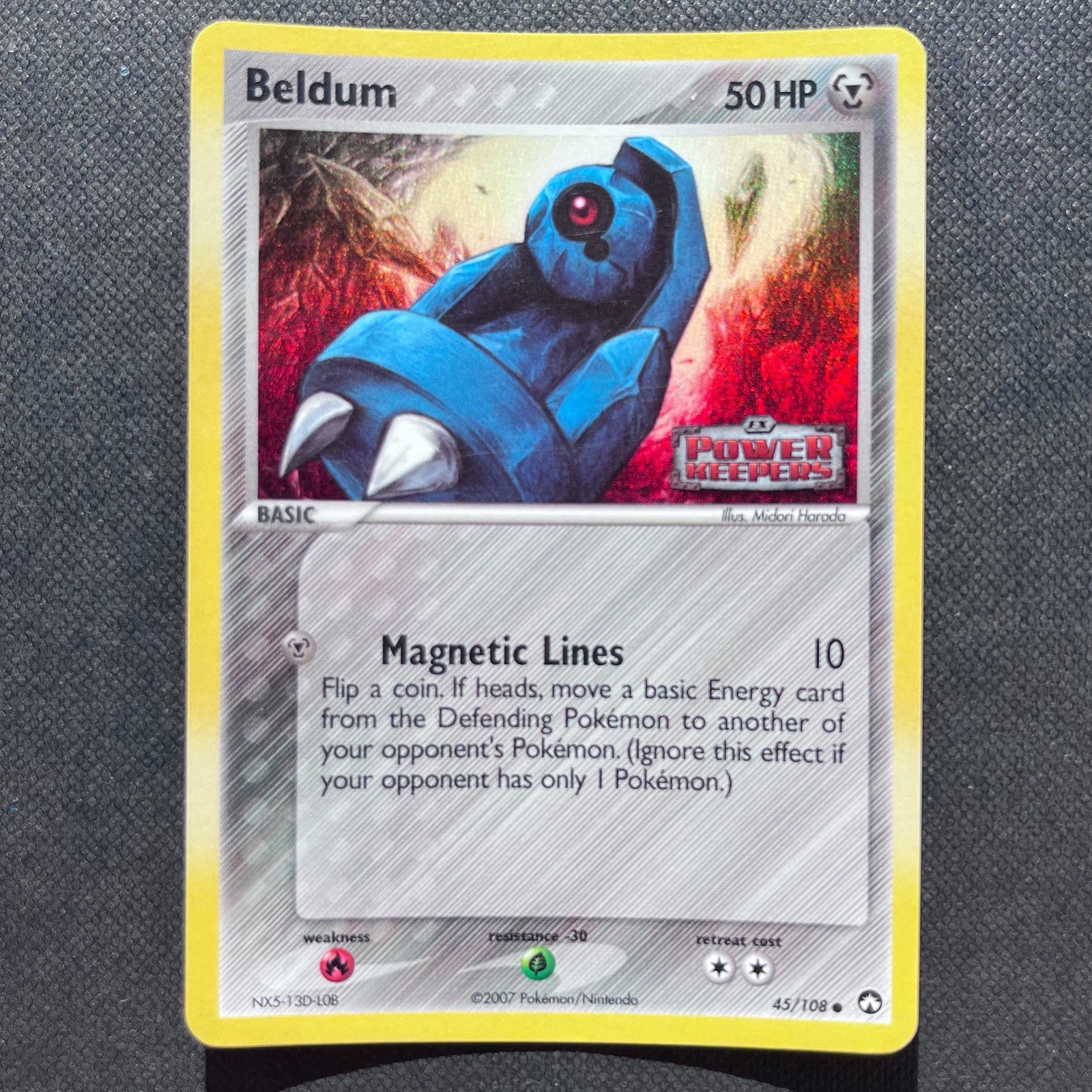 Beldum | 45/108 Power Keepers | Reverse Holo [Stamped] Rare | Pokémon TCG LP