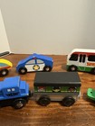 Toy Train Acc Magnetic Wooden Cars Bus Helicopter Compatible Brio Thomas Lot 7 — photo 3