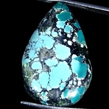15.80Cts 100 Natural Turquoise Pear Cabochon Gemstone 17X26X5MM