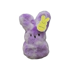 2026 PEEPS 10" Tiedye Purple EASTER Bunny Fluffy Plush NWT Read 