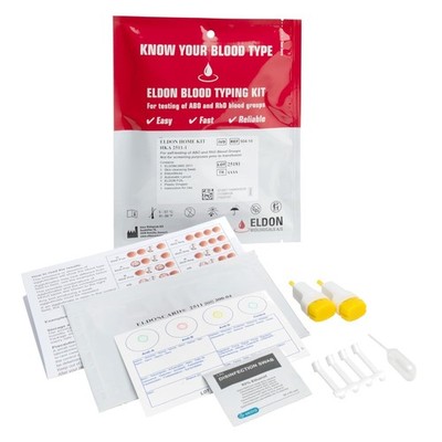 Effortless Blood Type Identification Kit - A, B, O, AB & RH - Instant Results