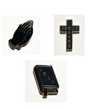 Jesus Saves Enamel Pin Set Limited Sold Out Collectors Item 