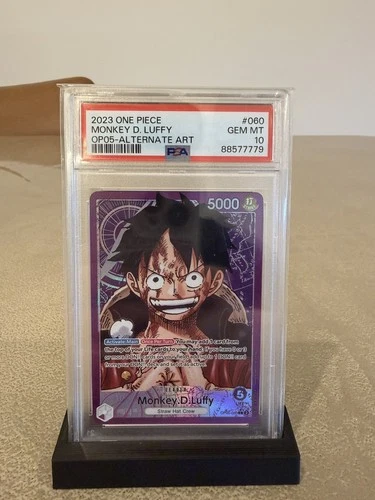 One Piece CCG Monkey.D.Luffy OP05-060 Alternate Art PSA 10 Gem Mint