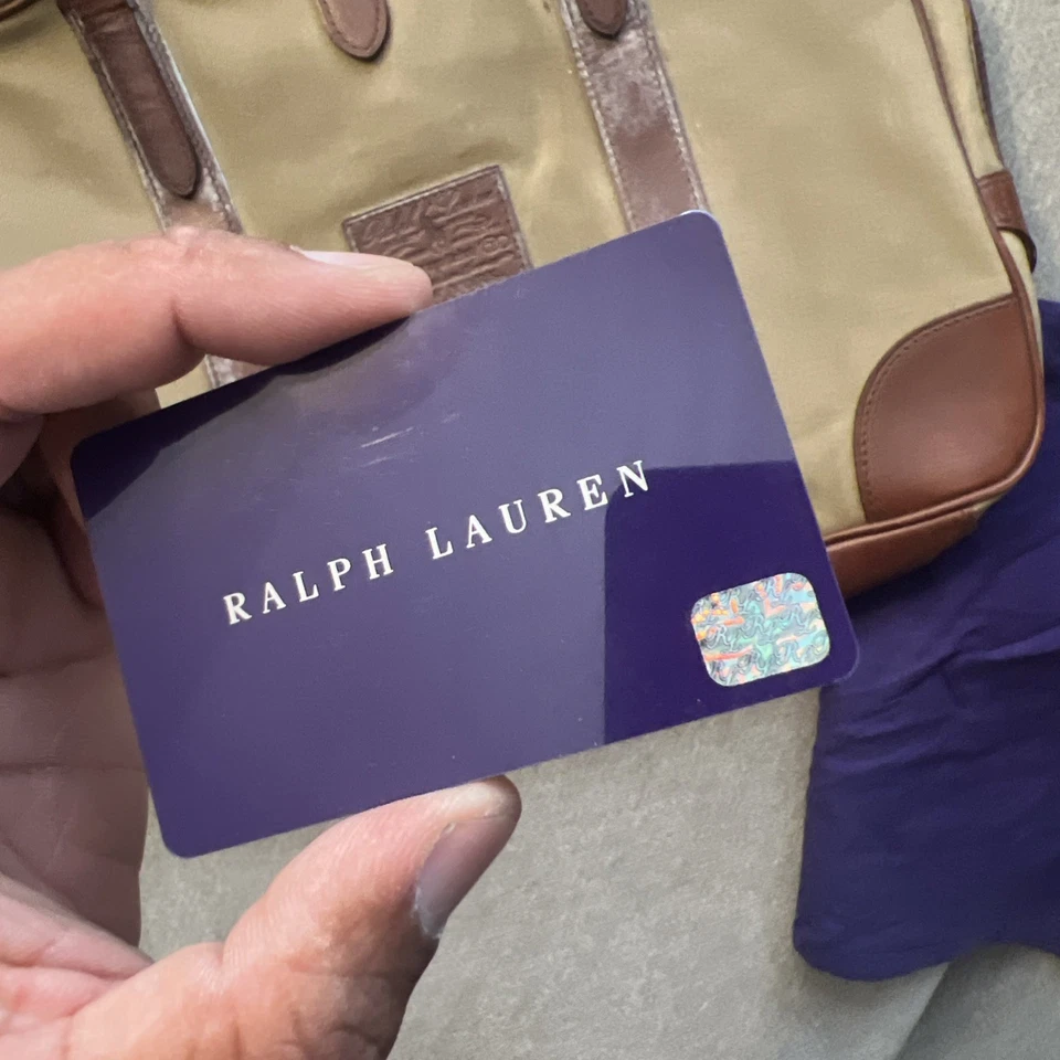 RALPH LAUREN PURPLE LABEL LEATHER WORK LAPTOP BAG WITH Dust Bag & Card - Image 4 of 4